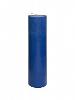 Свеча пеньковая цветная синяя 60*215 мм